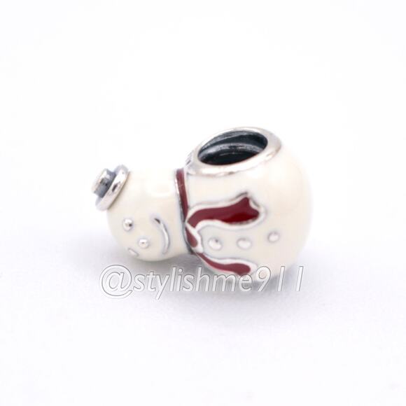 PANDORA Retired Happy Snowman Charm - 791406ENMX - Picture 8 of 10